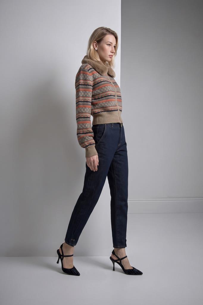 Join Us Barrel Fit Lacivert Jean