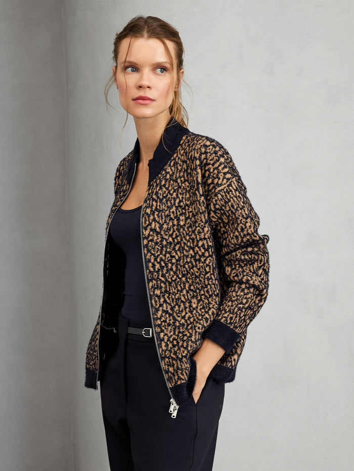 Unıque Leoparlı Hırka