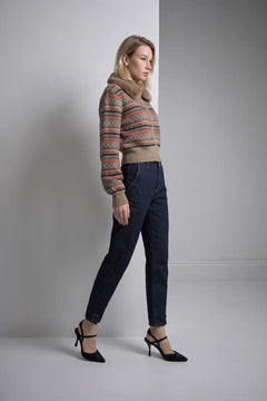Join Us Barrel Fit Lacivert Jean