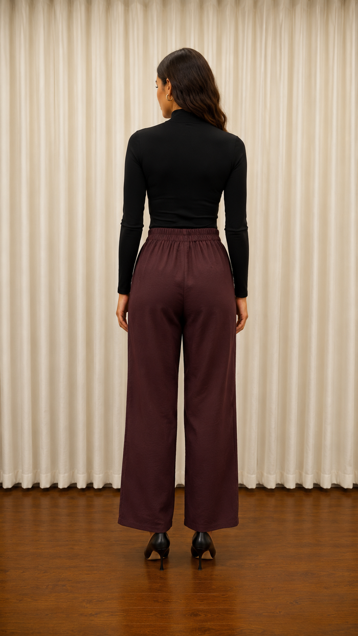 Missemramis Empera Pantolon Bordo 42beden