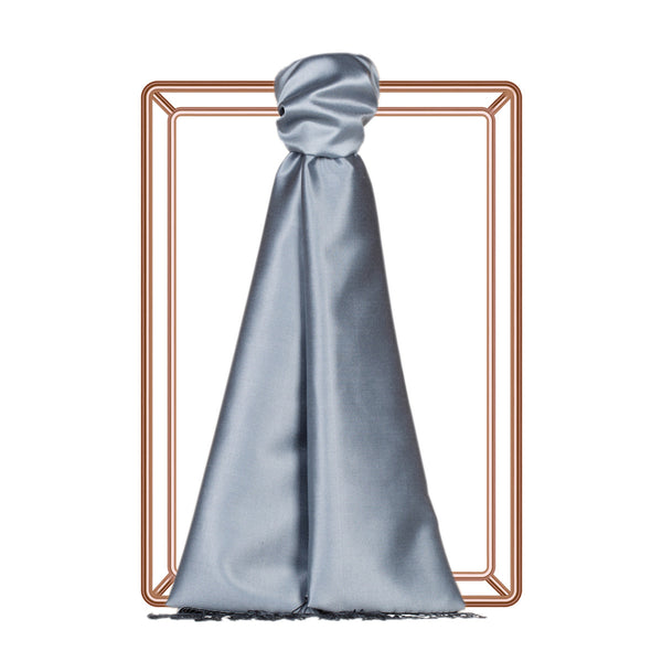İpek Şal Metalik Mavi