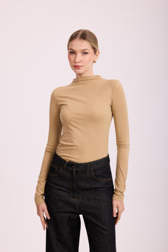 Missemramiss Kol Taşlı Body Bej